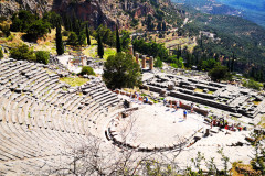 Das antike Theater von Delphi